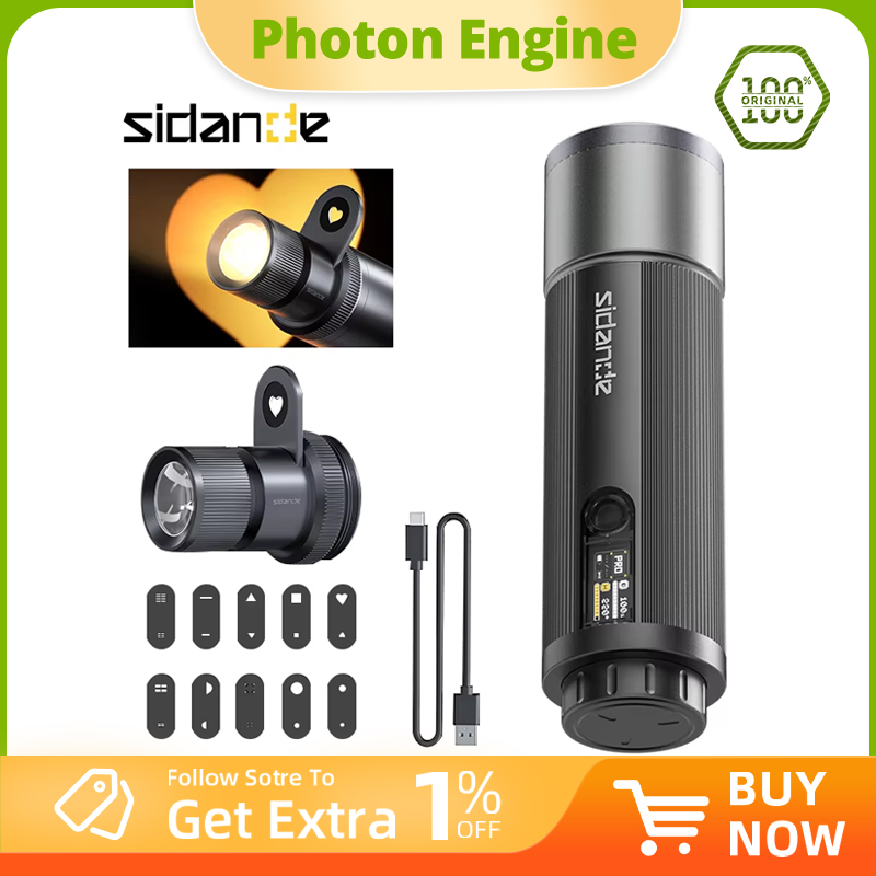 Photography Lighting Uk - SIDANDE 12W Zaklamp PRO 3500-7000k RGB