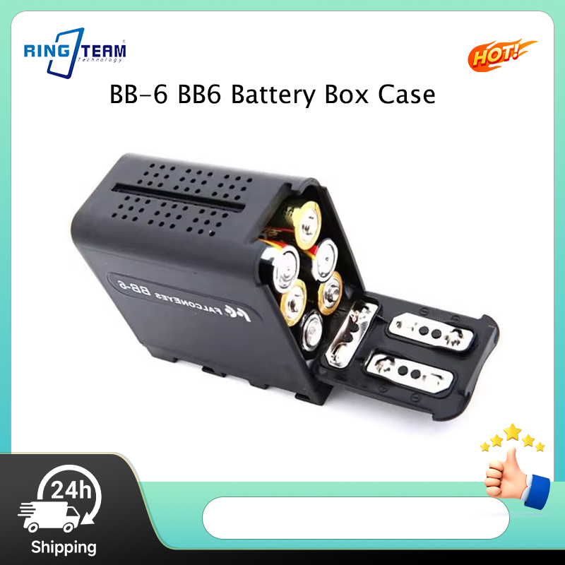 Video Light Panel Led - BB-6 BB6 Batterijdoos voor 6x AA-batterijen