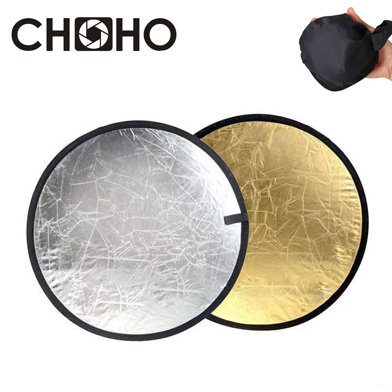 Reflector Disc Silver - Reflecterende reflector 30 cm houvast 2