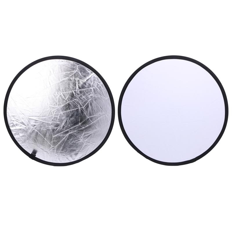 Reflector Disc Silver - 2 in 1 55-60cm licht Mulit