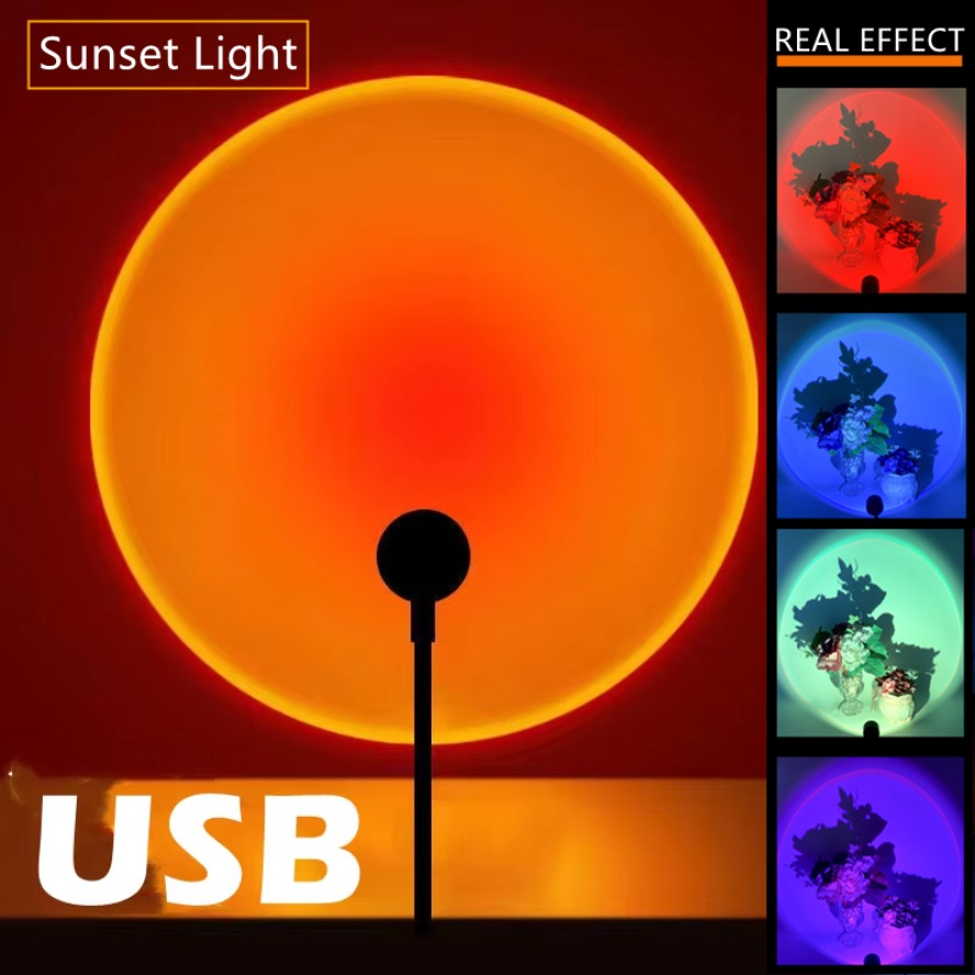 Photography Lighting Diy - Led 5V Kleurrijke Usb Zonsondergang Lamp