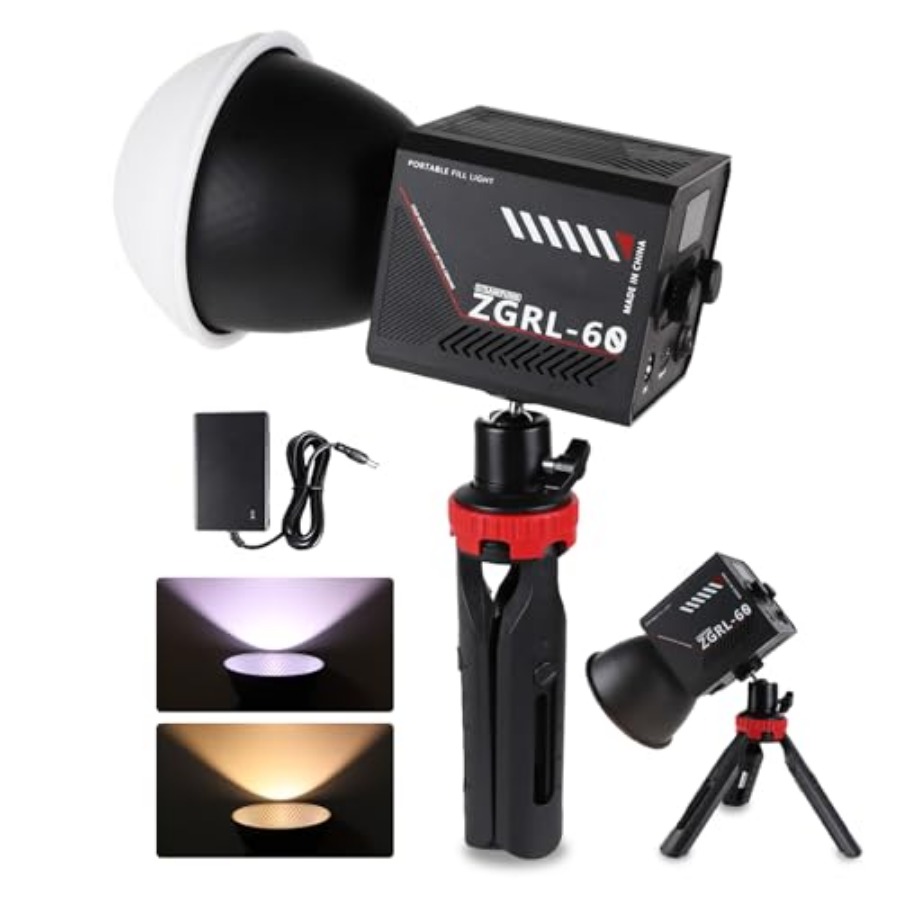 Photography Lighting Color - 60W COB LED-videolamp Handheld draagbaar met