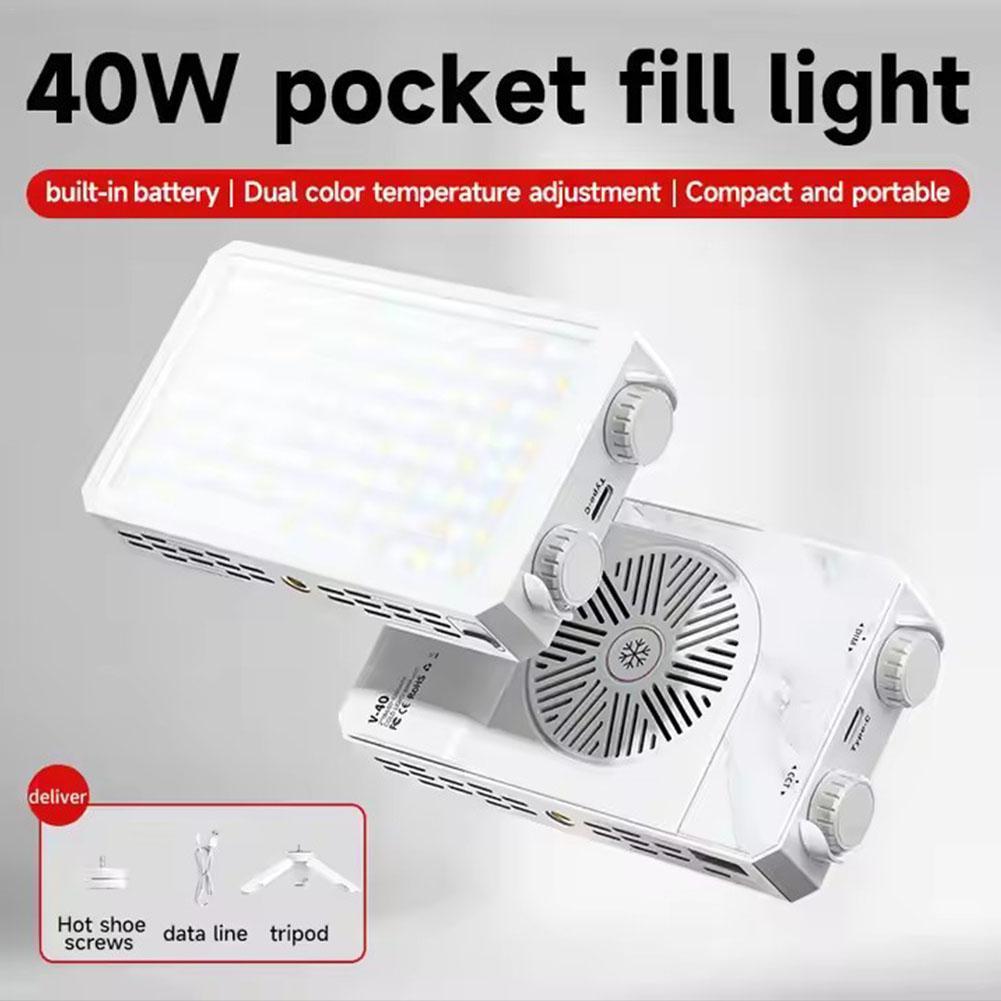 Photography Lighting Color - Aanpasbare 40W LED-cameralamp 2500K-9000K Bi-Color 3000mAh