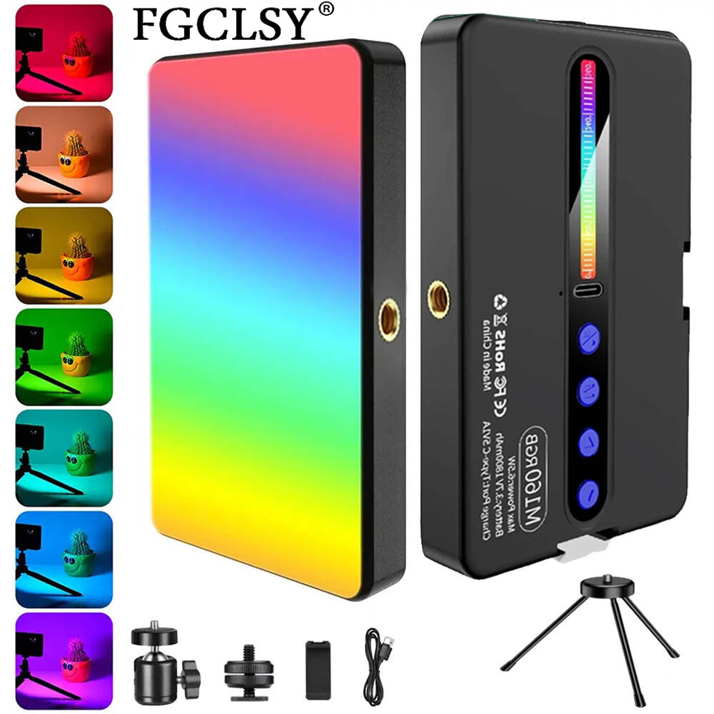 Video Light Panel Led - LED RGB-cameralicht Full Color Output Videolichtset