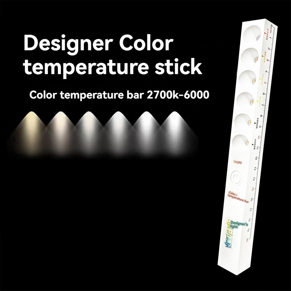 Photography Lighting Color - Sep. 6 Modi Kleurtemperatuur Lamp Stick
