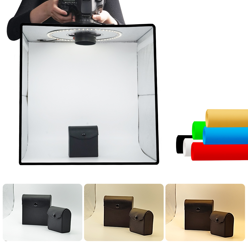 Photography Lighting And Backdrop - Lightdow Dimbare Fotodoos LED Licht Kamer