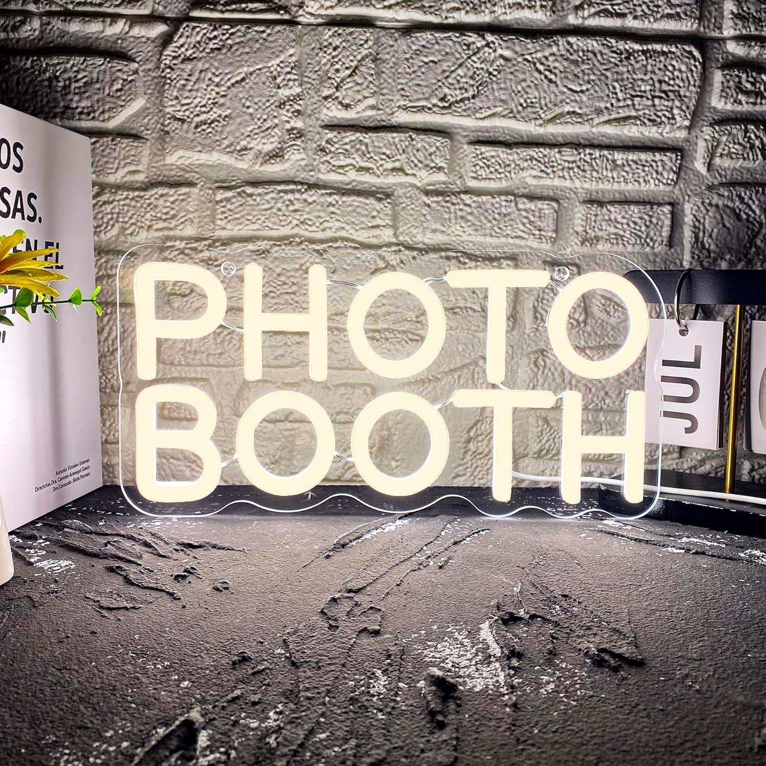 Photography Lighting Wedding Reception - Photo Booth Neonbord Dimbaar Bord Led