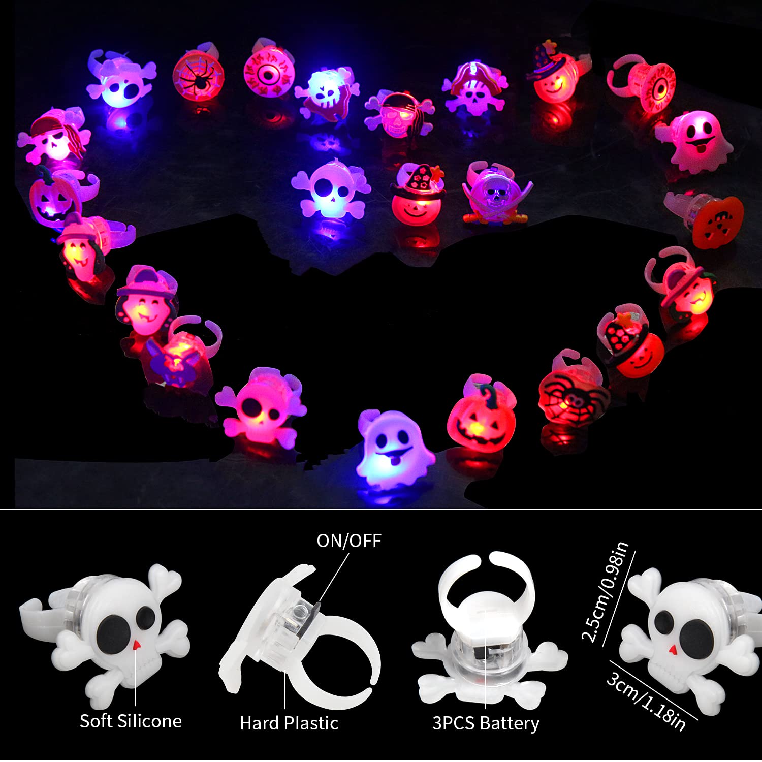 Halloween oplichtende ringen v - Led Ring Light 18 recensie en prijs