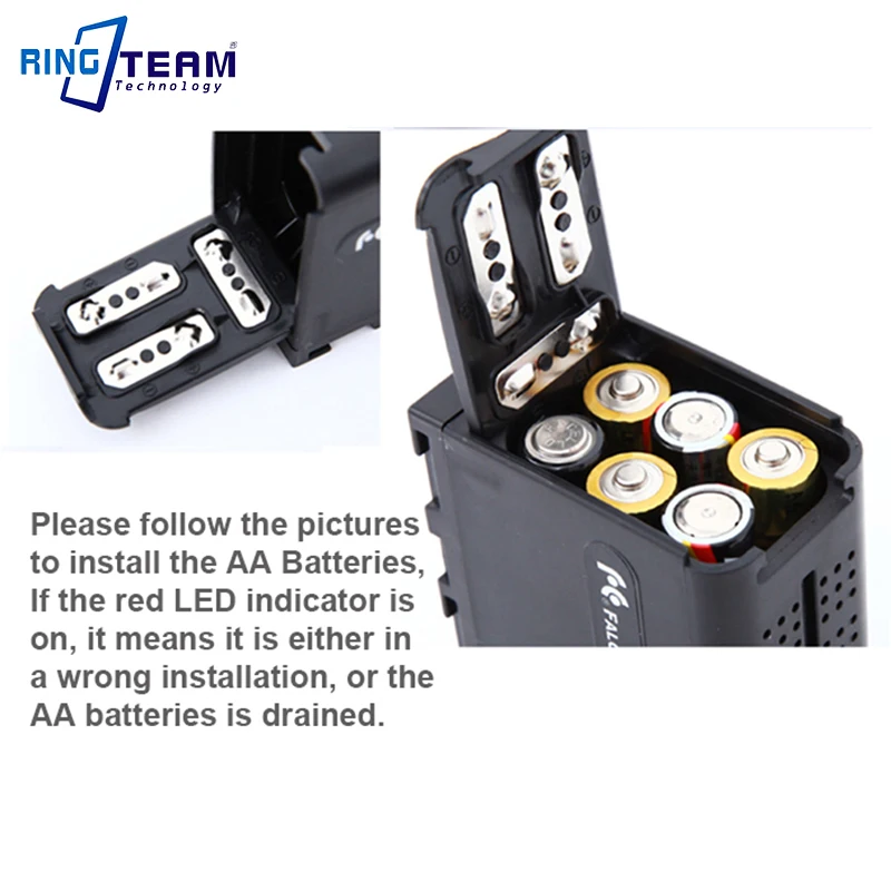 BB-6 BB6 Batterijdoos voor 6x  - Video Light Panel Led recensie en prijs