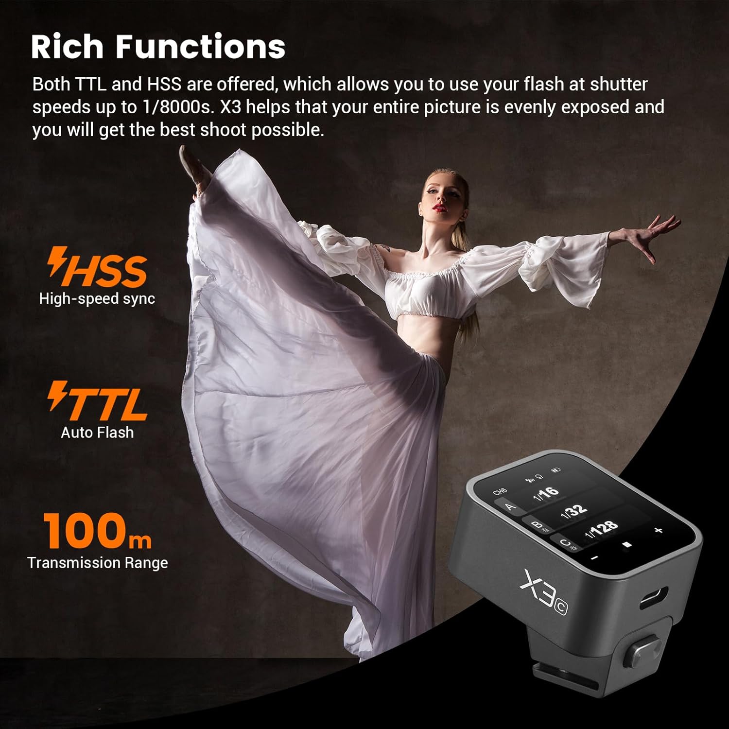 Godox X3C X3N X3S X3F X3O TTL  - Godox Speedlite Flash recensie en prijs