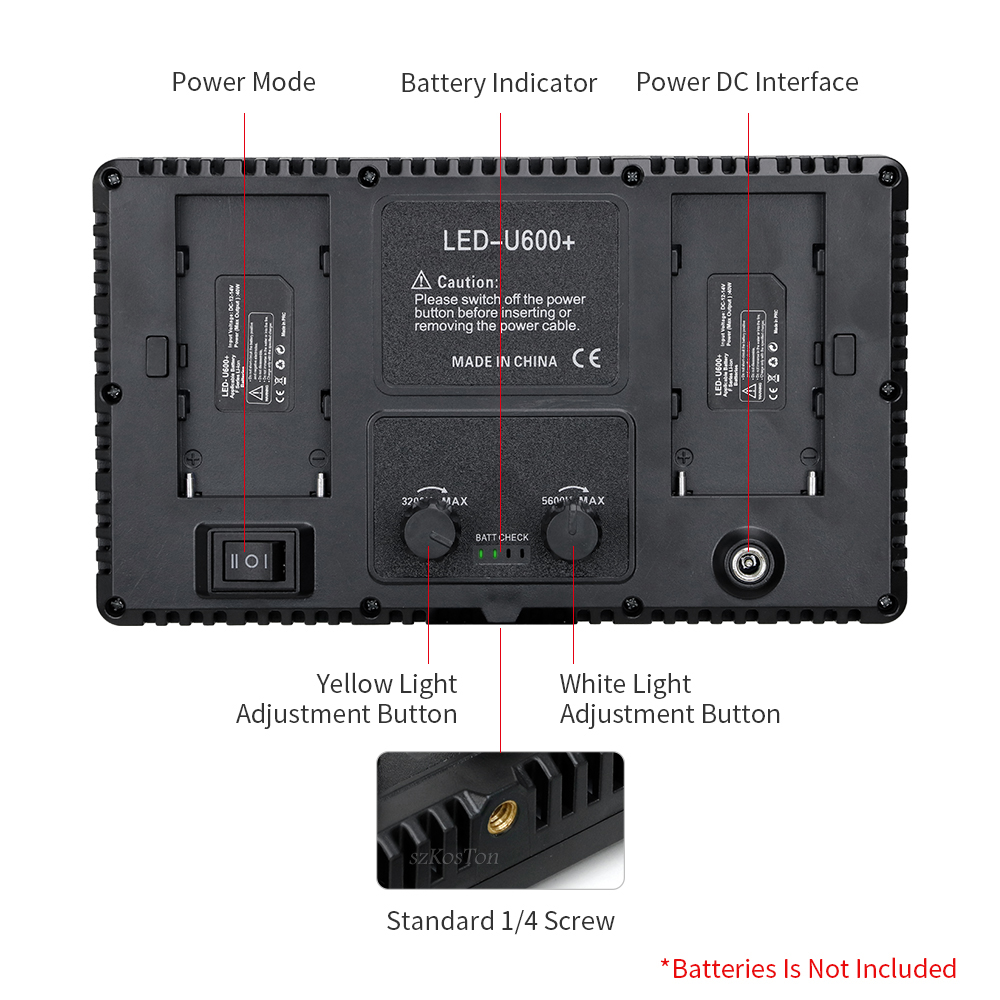 U800 Led Fotostudio Licht Voor - Video Light Panel Led recensie en prijs