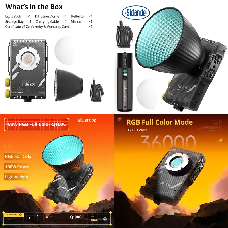 Merk Sidande Q100C Q100Lite Op - Photography Lighting Color recensie en prijs