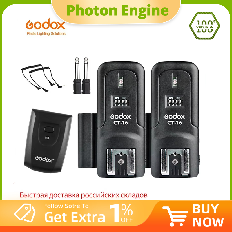 Godox CT-16 16-kanaals draadlo - Godox Speedlite Flash recensie en prijs