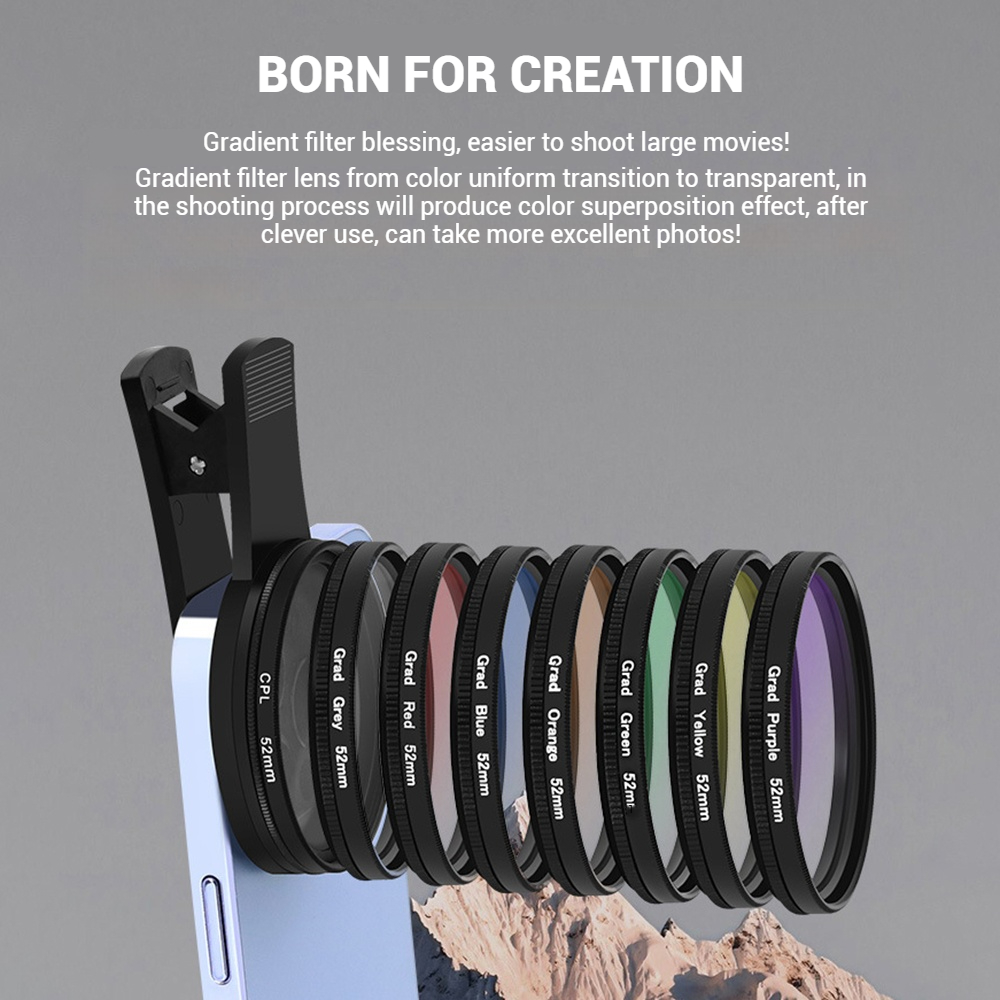52 mm clip-on smartphone-camer - Photography Lighting Beginners recensie en prijs