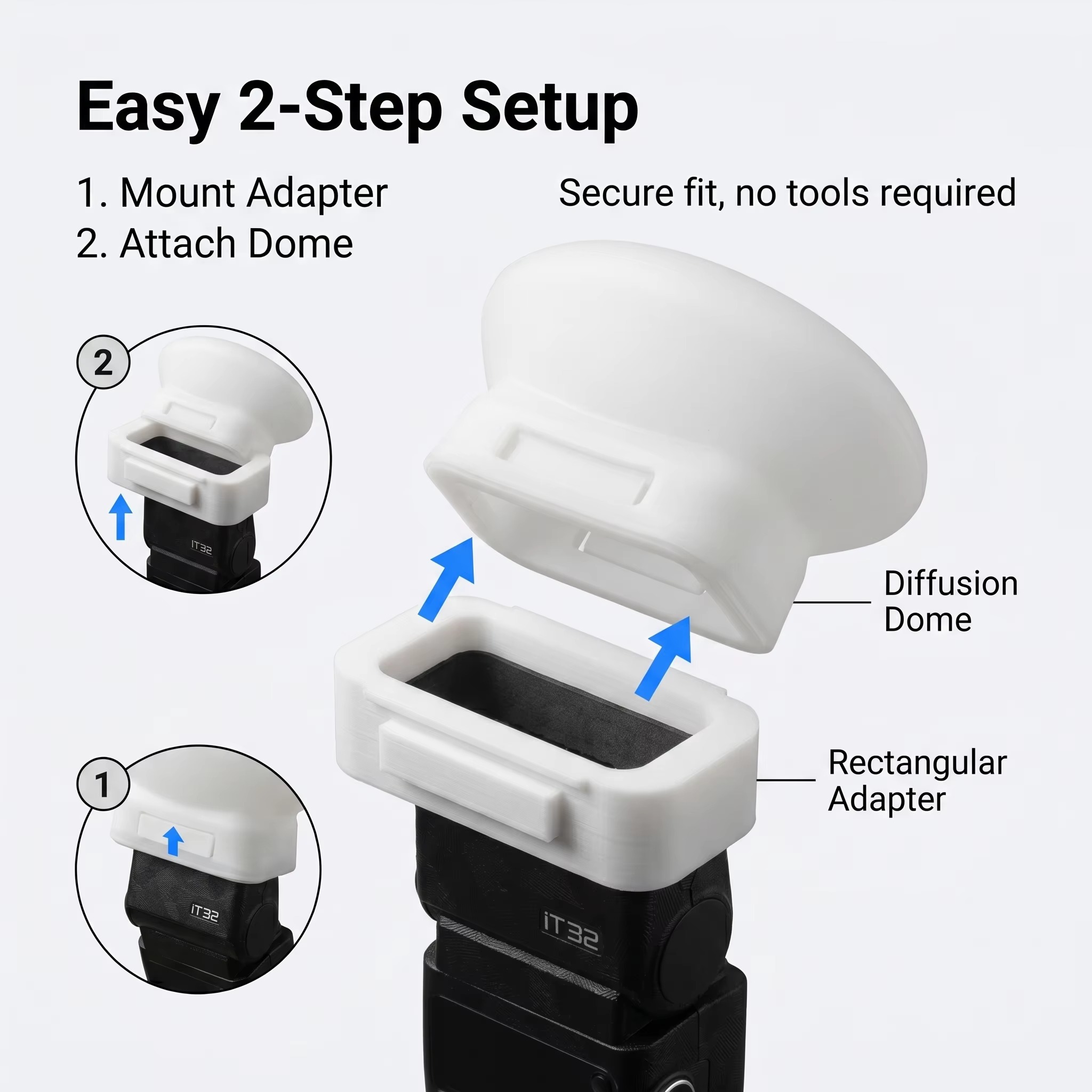 Siliconen flitsdiffuserkap com - Photography Lighting No Shadows recensie en prijs