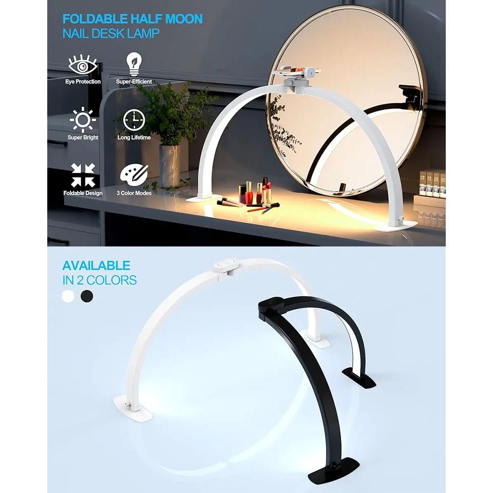 Dimbare halvemaan nagellamp, 1 - Photography Lighting No Shadows recensie en prijs