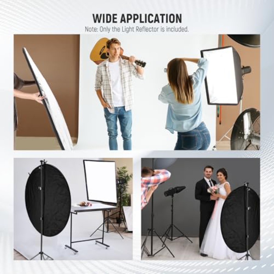 51 inch/130 centimeter lichtre - Reflector Disc Silver recensie en prijs