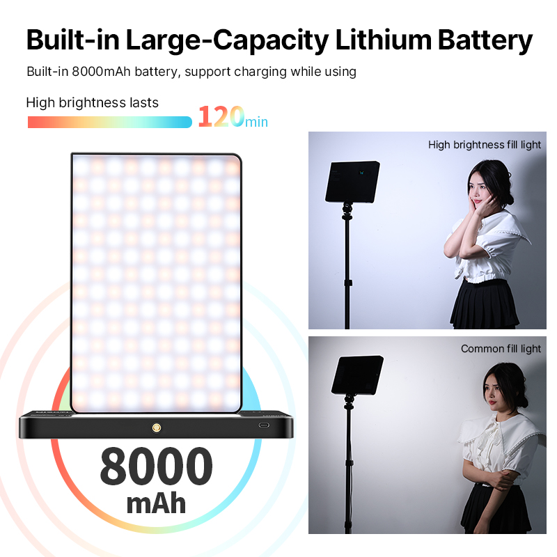 Ulanzi lt003 15w rgb video lic - Video Light Panel Led recensie en prijs