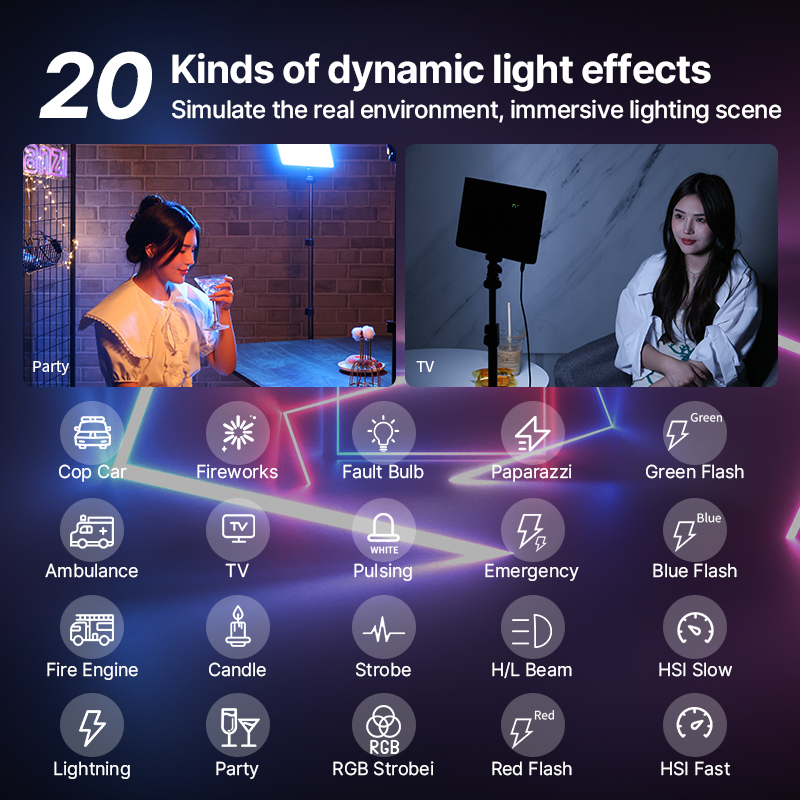 Ulanzi lt003 15w rgb video lic - Video Light Panel Led recensie en prijs