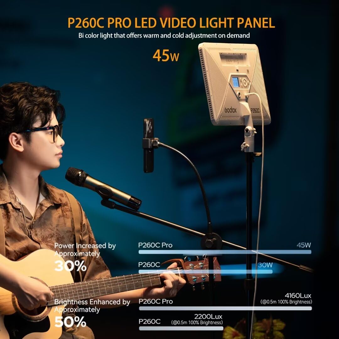 Godox P260C Pro LED-videolampp - Video Light Panel Led recensie en prijs