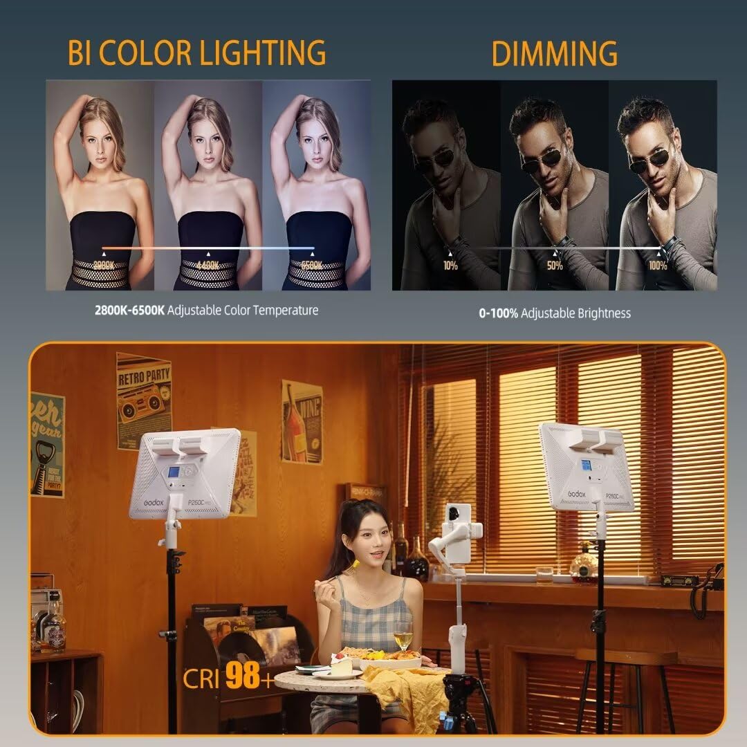 Godox P260C Pro LED-videolampp - Video Light Panel Led recensie en prijs