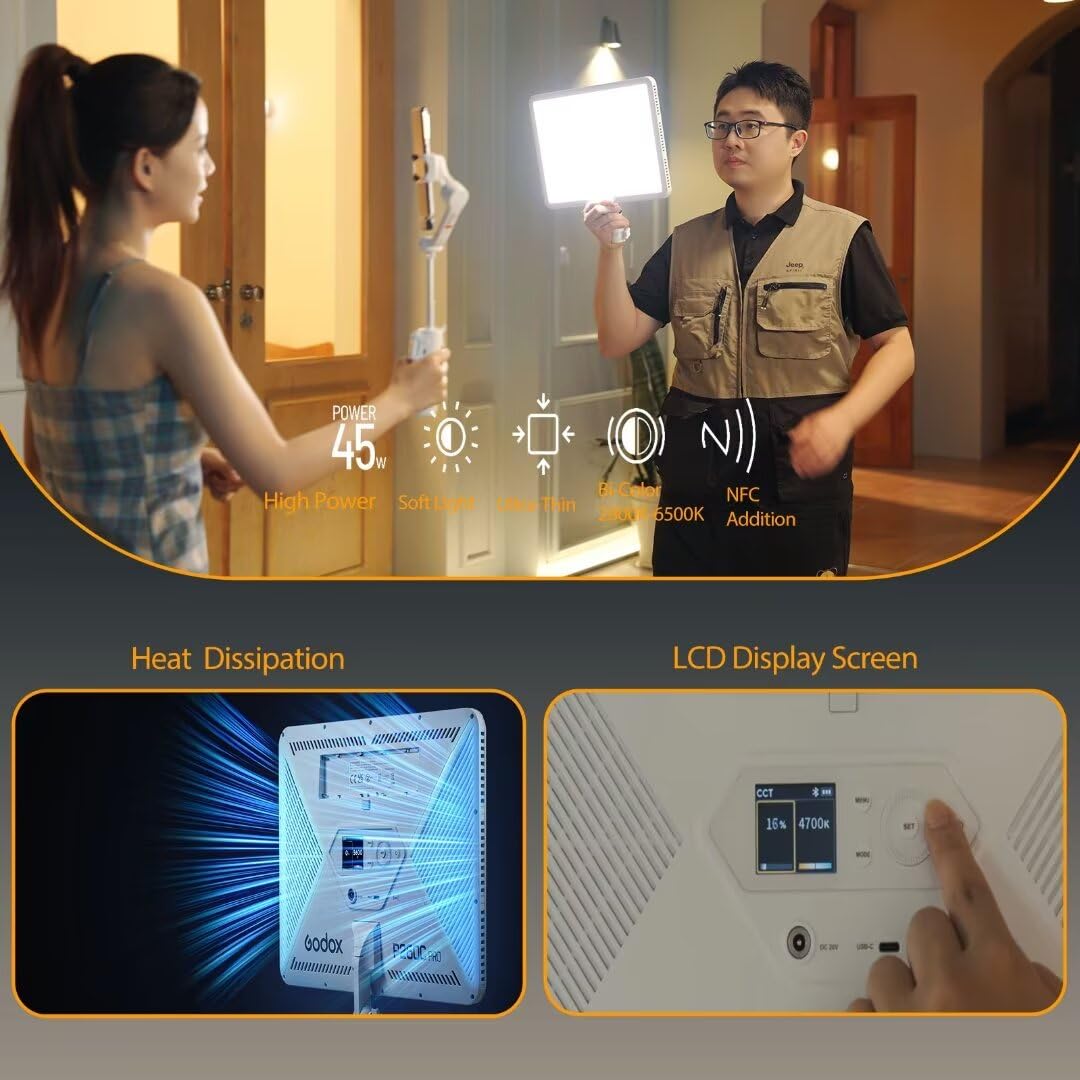 Godox P260C Pro LED-videolampp - Video Light Panel Led recensie en prijs