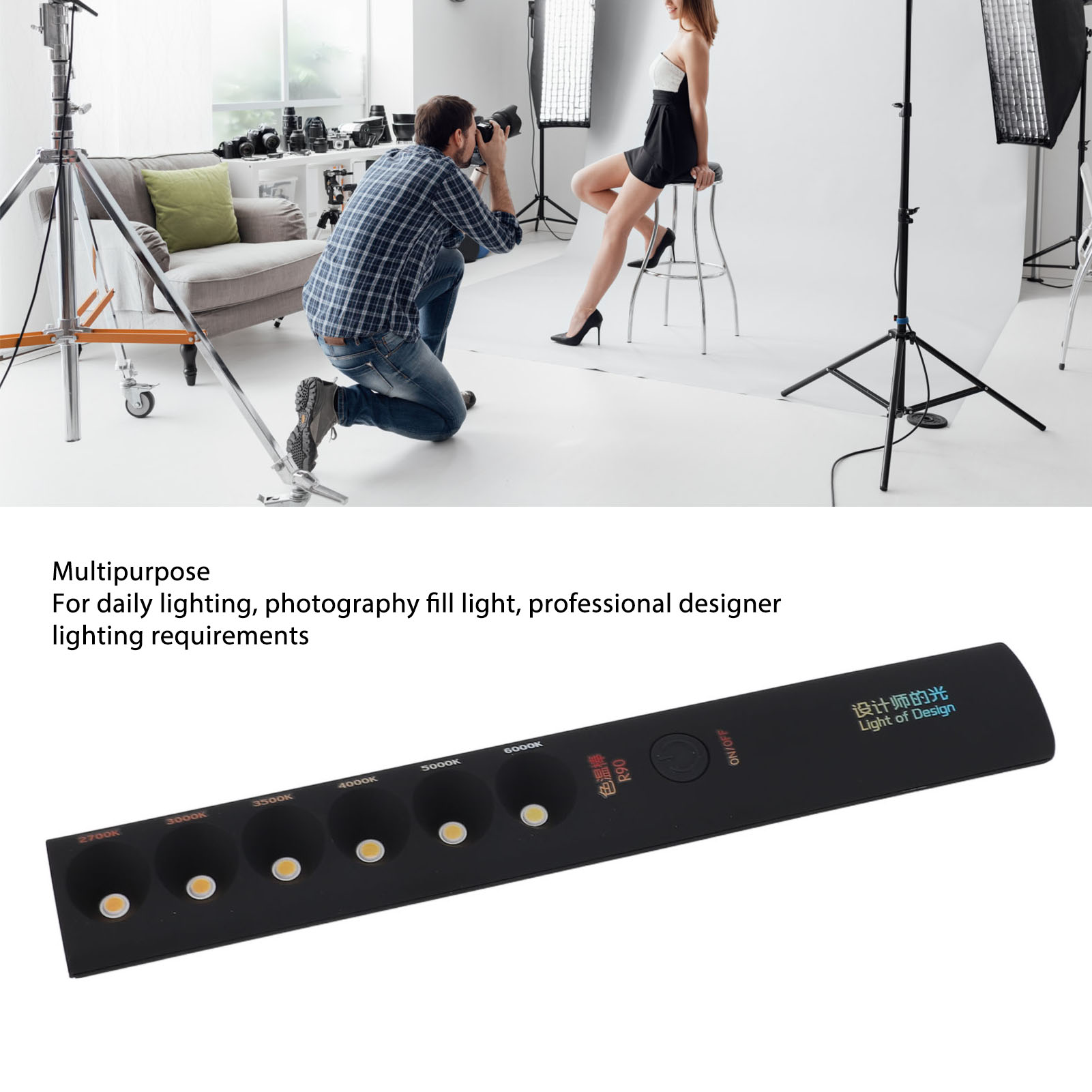 Videolampstok Draagbare kleurt - Photography Lighting Color recensie en prijs